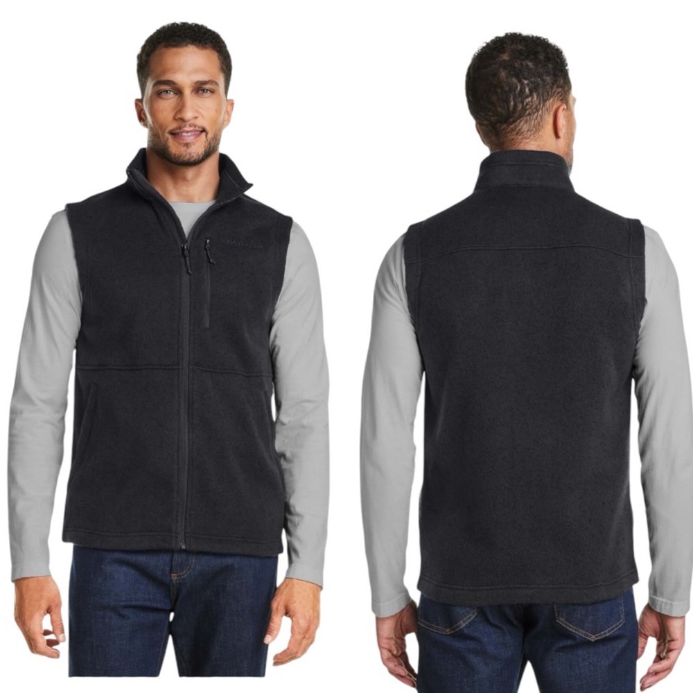 Marmot Men's Drop Line Vest Black Fleece Durable Outdoor Gorpcore Sporty…